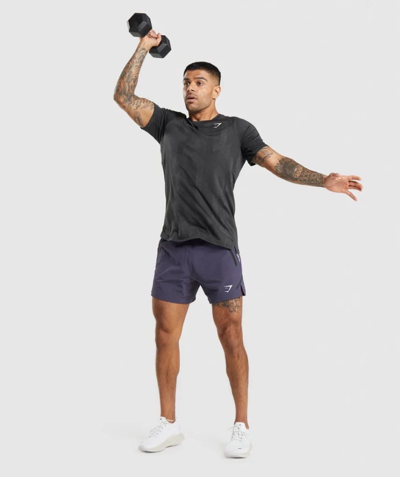 Men's Gymshark Apex T-Shirts Black | CA N50D7A